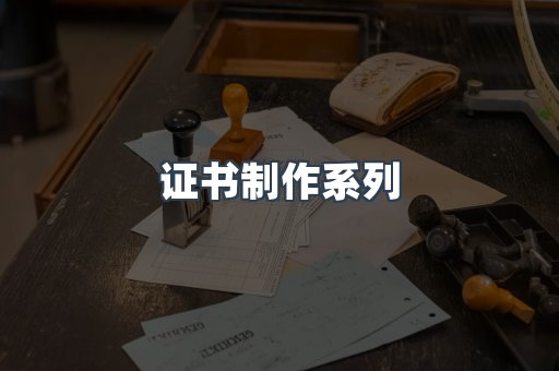 证书制作系列